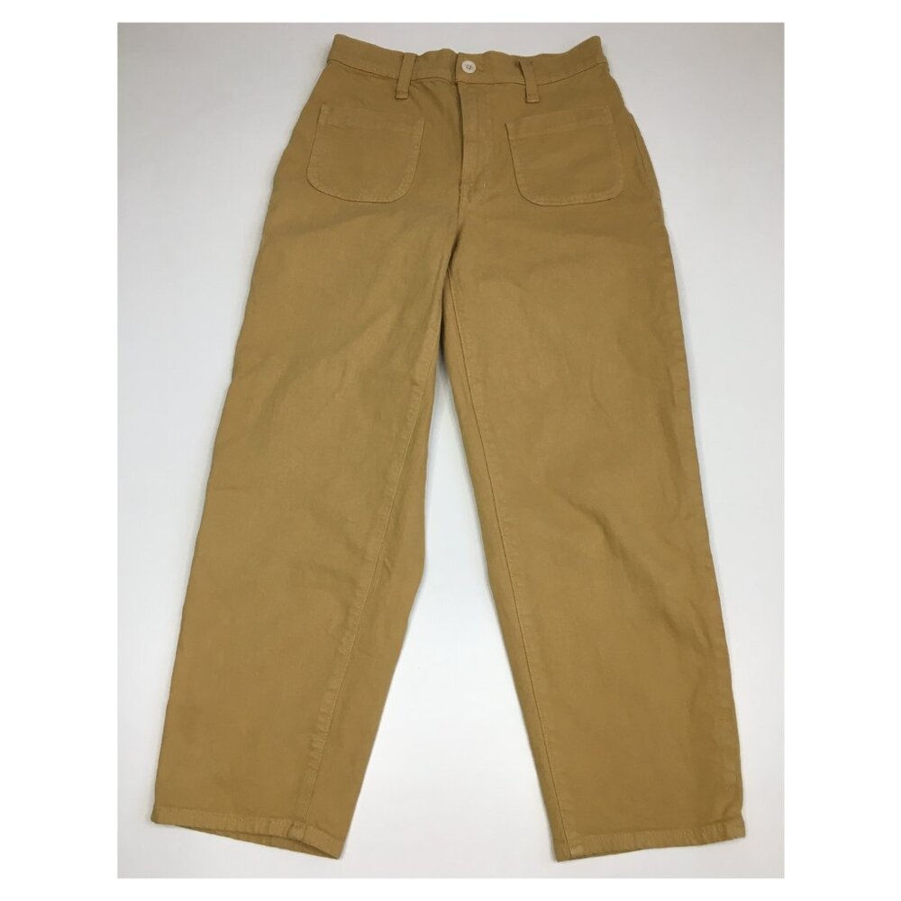 MADEWELL Mustard Yellow High Rise Waist Cropped/Ankle Jeans